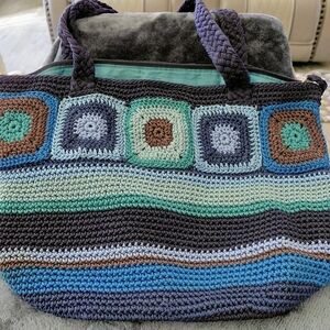 THE SAK Multicolor Crochet Tote Bag. 30th Anniversary Design. The "Atlantis".